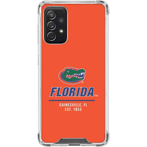University of Florida Gainesville Est 1853 Galaxy A72 5G Clear Case